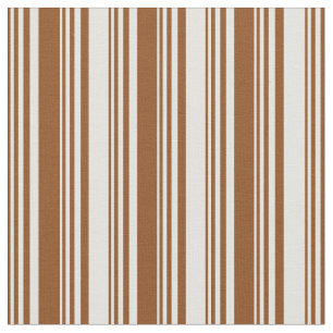 Brunt och lätt cyan Färgad stripe Mönster Tyg