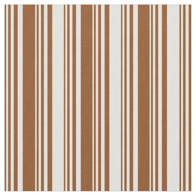 Brunt och lätt cyan Färgad stripe Mönster Tyg (Närbild)
