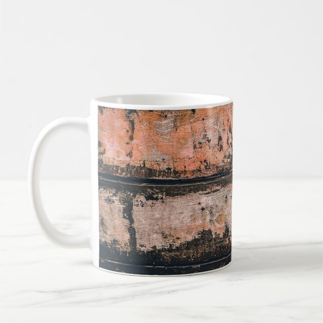Brunt och orange kaffemugg (Vänster)