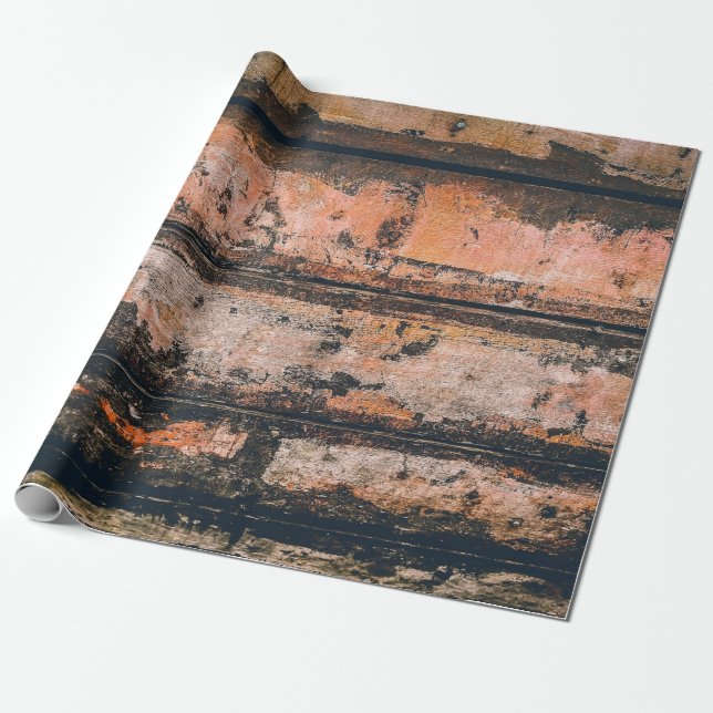 Brunt och orange presentpapper (Utrullad)