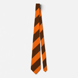 Brunt och orange Regimental randTie Slips