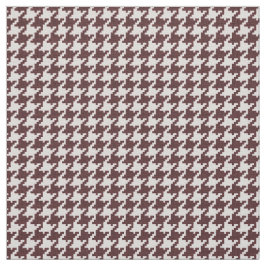 Brunt- och vitHoundstooth geometriskt mönster Tyg