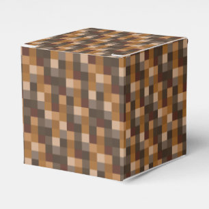 Brunt PIXELmönster Presentaskar