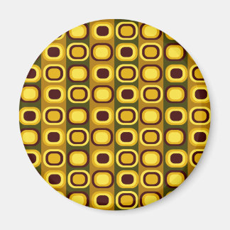 Brunt Retro-rutnät Magnet