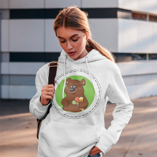 Brunt skal med isgrädde t shirt
