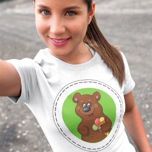 Brunt skal med isgrädde t shirt