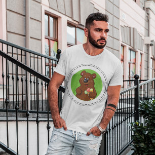Brunt skal med isgrädde t shirt
