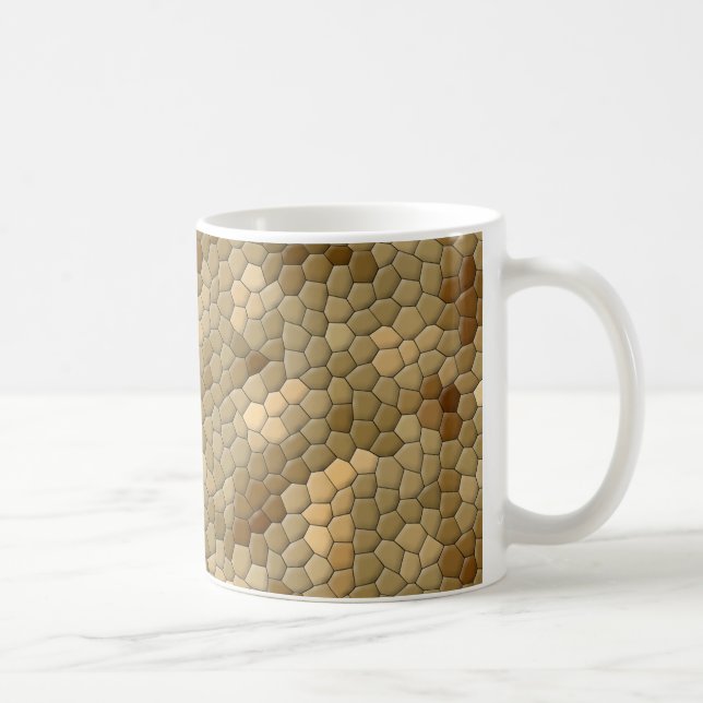 Brunt Snakeskin mönster Kaffemugg (Höger)