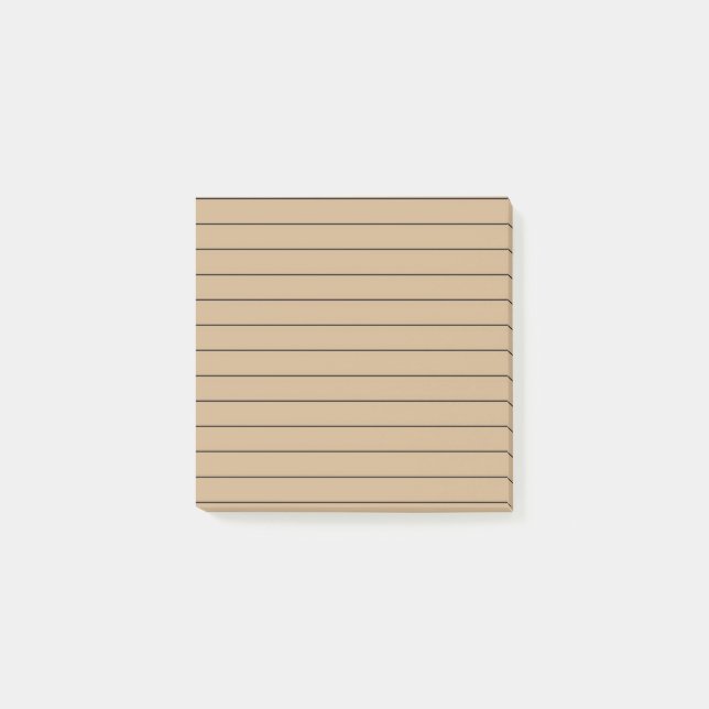 Brunt Stilfullt Kanslimateriale Post-it Block (Framsida)
