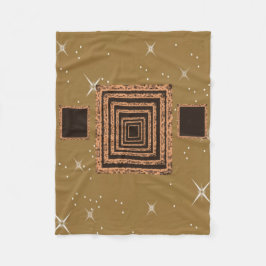 Brunt stjärnigt filt