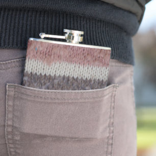 brunt stucken rolig design för randvintagestil fickplunta