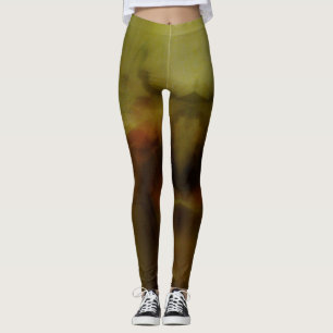 Brunt suddig bakgrund leggings