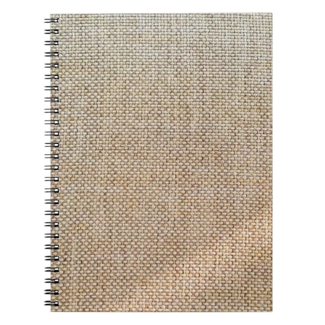 Brunt textilvävnad anteckningsbok (Framsidan)