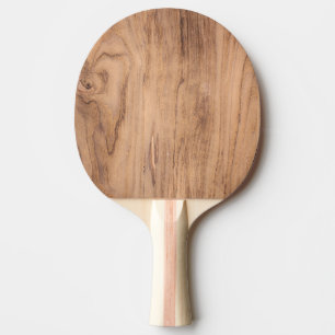 Brunt trämönster pingisracket