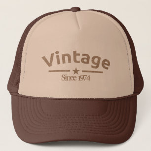 Brunt Vintage Grunge Grovt År, För Honom Keps