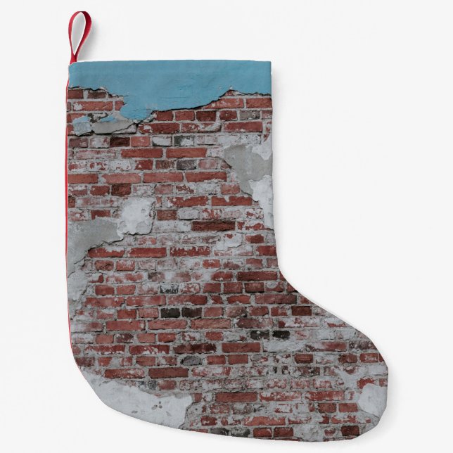 Bruntegelvägg Liten Julstrumpa (Framsidan)
