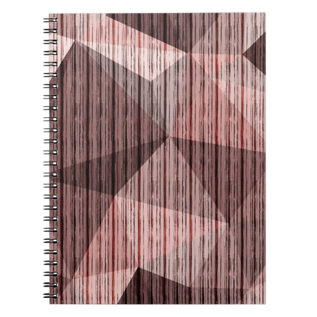 bruntexturerad polygonal anteckningsbok (Framsidan)