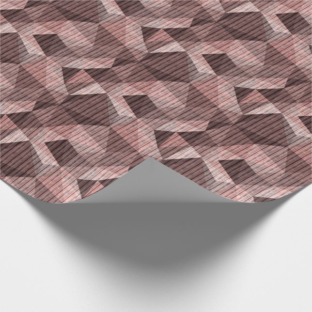 bruntexturerad polygonal presentpapper (Hörn)