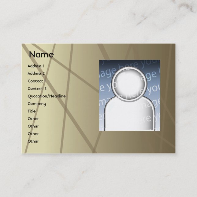 Bruntpinnar - knubbig visitkort (Framsida)