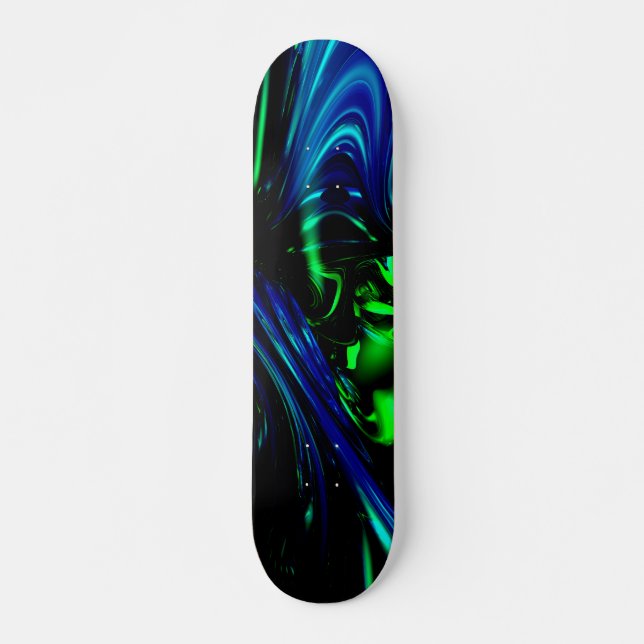 Brus i 3D Abstrakt Mini Skateboard Bräda 18,7 Cm (Framsida)