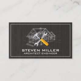 Brusblå utskrift | Arkitekt | Byggnadsverk Verktyg Visitkort