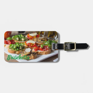Bruschetta Antipasti med bönor och Apuula Bagagebricka