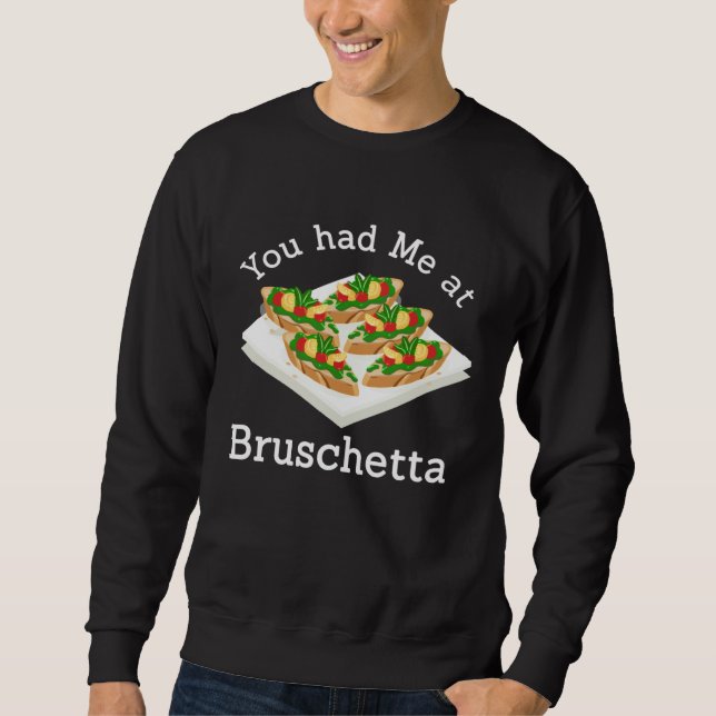 Bruschetta Apparel Italy Antipasto Lång Ärmad Tröja (Framsida)