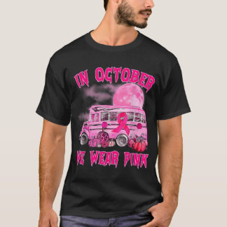 Bruschmedvetenheten om bröstcancer i leopard i Bus T Shirt