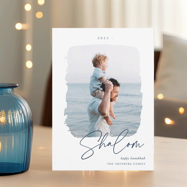 BruschNamnteckning | Hanukkah Photo Julkort (Skapare uppladdad)