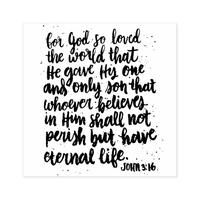 Brush Lettering Påsk Bible Verse Söndag Stämpel (Tryck)