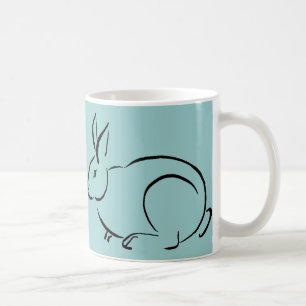 Brush slår kanin kaffemugg