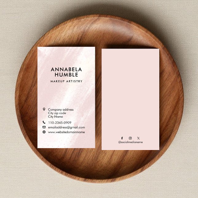 Brush Stroke Texture Modern Business card template Visitkort (Skapare uppladdad)