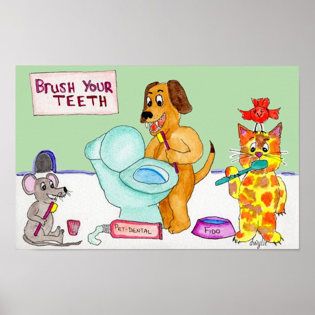 Brush your Teeth! Poster (Framsidan)