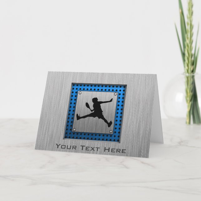 Brushed Aluminium look Tennis Kort (Framsida)