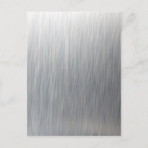 Brushed Aluminium Metall Vykort