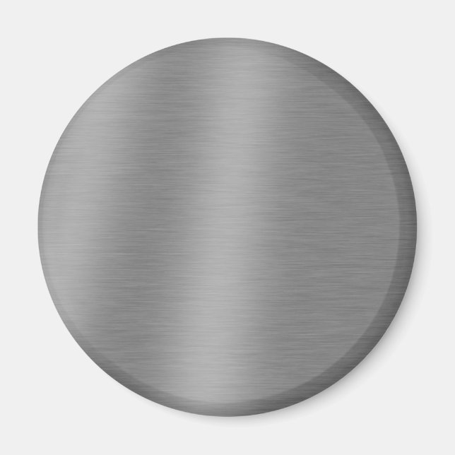 Brushed Aluminium Struktur Magnet (Framsidan)