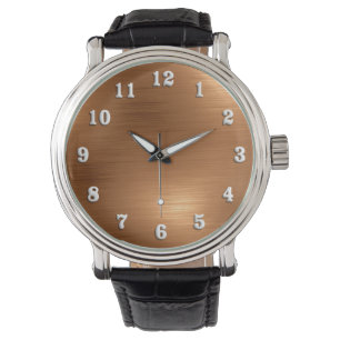 Brushed Copper-utseende Armbandsur