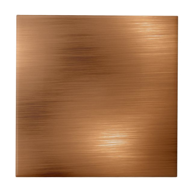 Brushed Copper-utseende Kakelplatta (Framsidan)