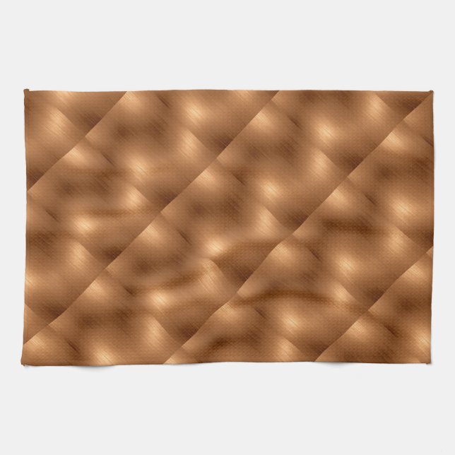 Brushed Copper-utseende Kökshandduk (Horisontell)