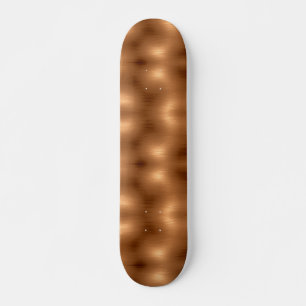 Brushed Copper-utseende Mini Skateboard Bräda 18,5 Cm