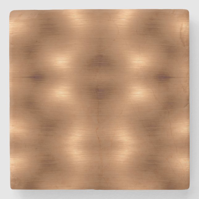 Brushed Copper-utseende Stenunderlägg (Framsidan)