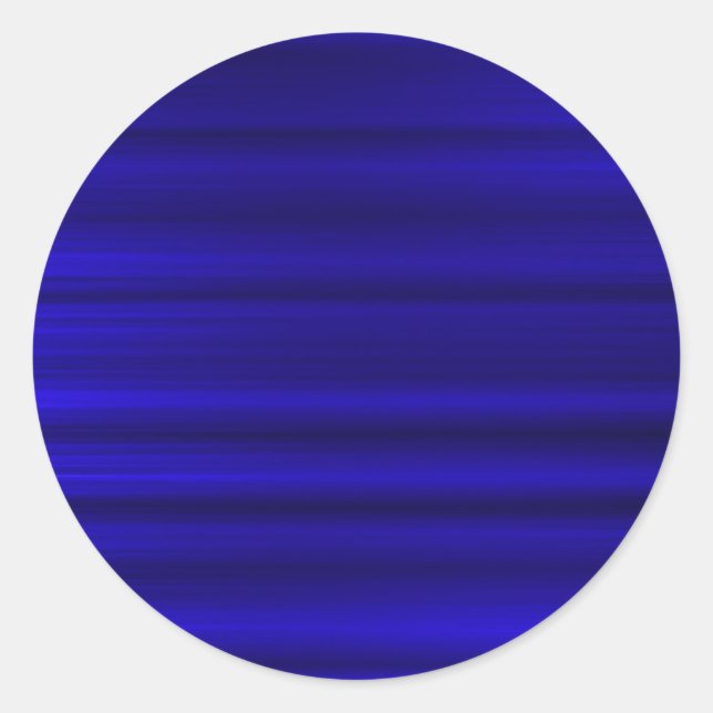 Brushed Deep Blue Runt Klistermärke (Framsida)