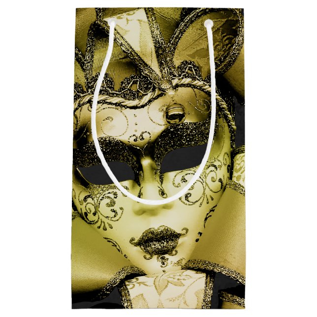 Brushed Guld Mardi Gras Masquerad (Framsidan)