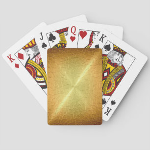 Brushed Guld Metall 2 Spel Kort