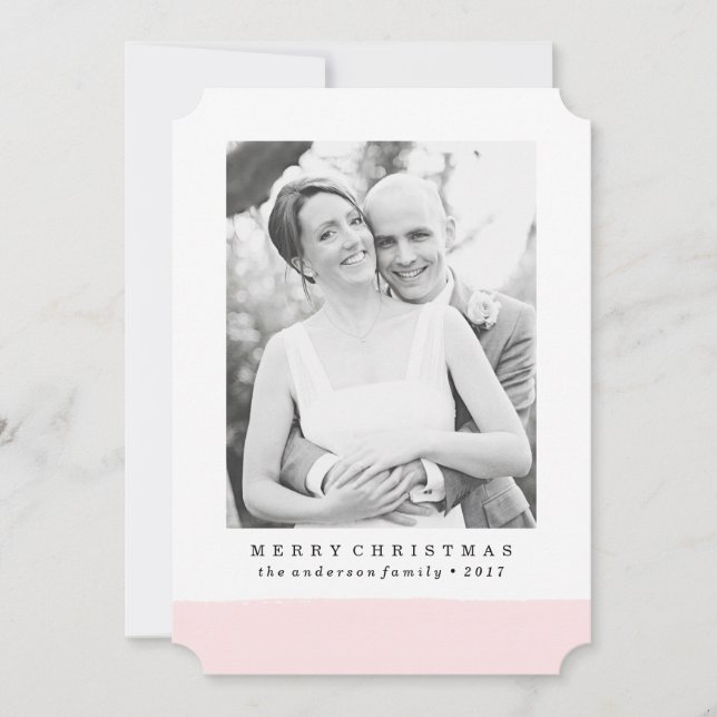 Brushed | Helgdag-fotokort Julkort (Framsida)