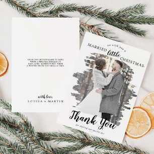Brushed Married Little Jul Tack Julkort