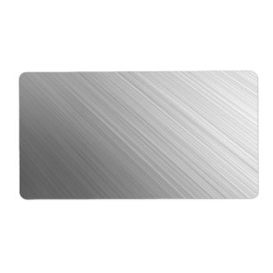 Brushed Metall Avery-etikett Fraktsedel