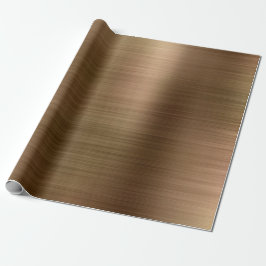 Brushed Metall Guld Presentpapper