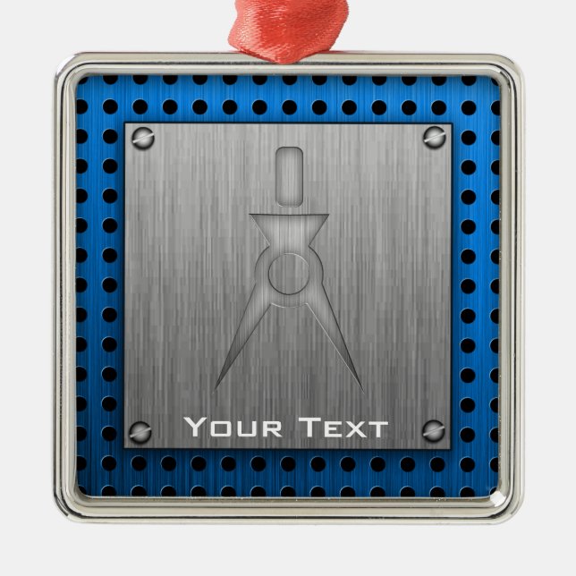 Brushed Metall-look Architect Julgransprydnad Metall (Framsidan)