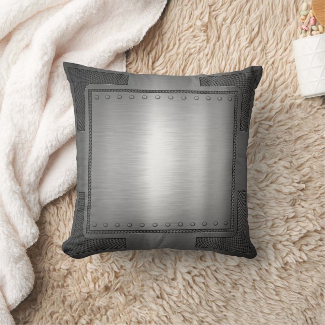 Brushed Metall Pillow Kudde (Filt)